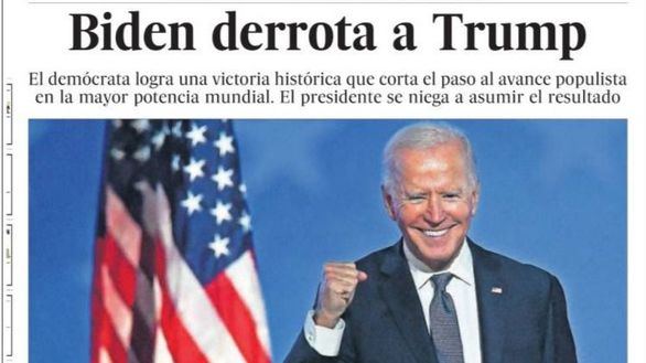 Las portadas de este domingo, 8 de noviembre de 2020