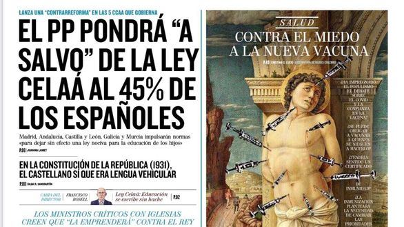 Las portadas de este domingo, 22 de noviembre
