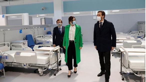Ayuso inaugura el primer hospital para pandemias en España: 