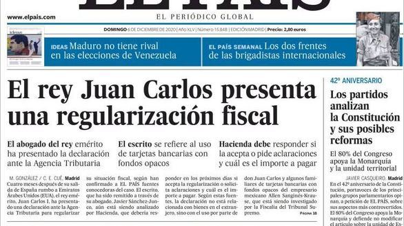 Las portadas de los diarios de este domingo, 6 de diciembre
