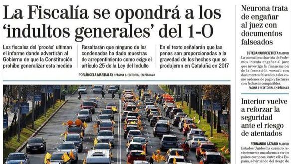Las portadas de los periódicos de este lunes, 21 de diciembre