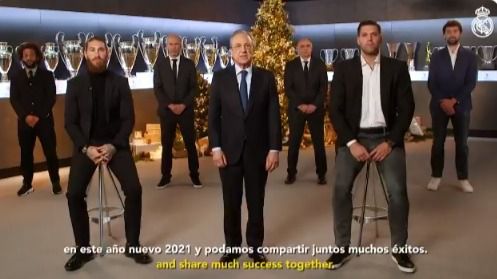 El Real Madrid felicita la Navidad: 