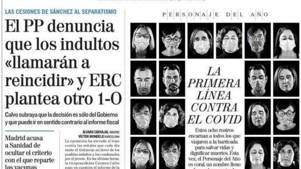 Las portadas de este martes, 29 de diciembre de 2020