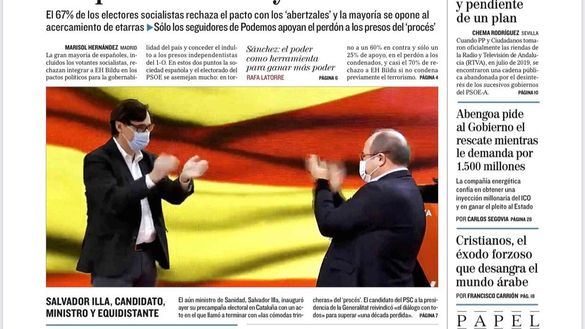 Las portadas de los diarios de este lunes, 4 de enero de 2021