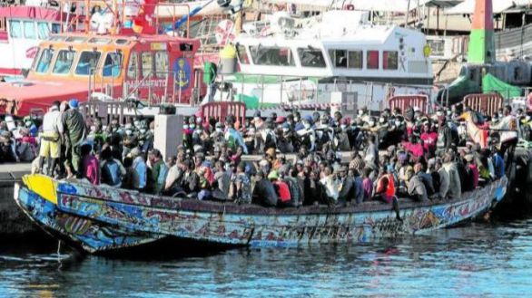La inmigración ilegal se dispara un 757% en Canarias
