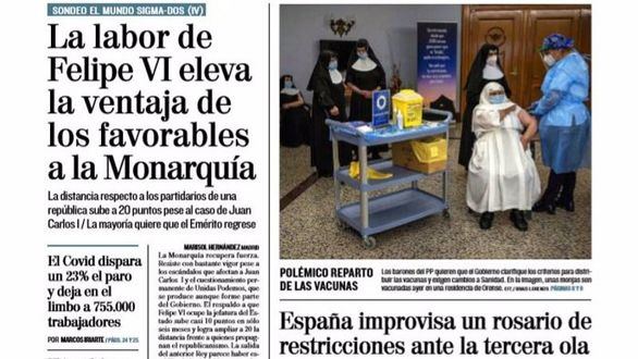Las portadas de los diarios de este miércoles, 6 de enero