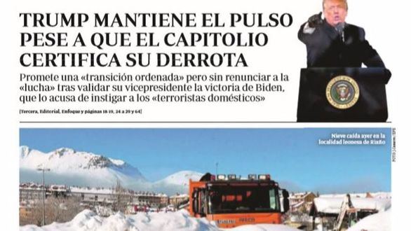 Las portadas de los periódicos de este viernes, 8 de enero