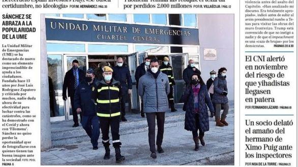 Las portadas de los periódicos de este miércoles 13 de enero