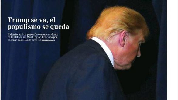 Las portadas de los periódicos de este miércoles 20 de enero
