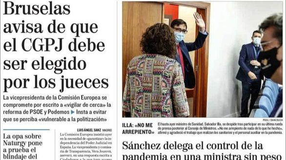 Las portadas de los periódicos de este miércoles 27 de enero