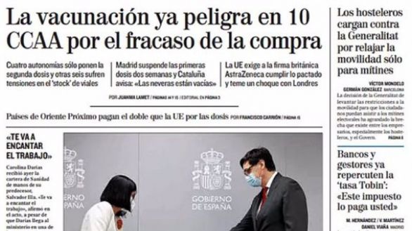 Las portadas de los periódicos de este jueves 28 de enero