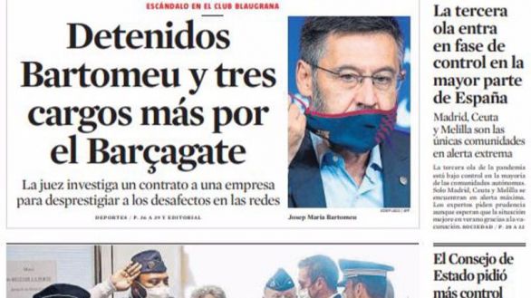 Las portadas de este martes