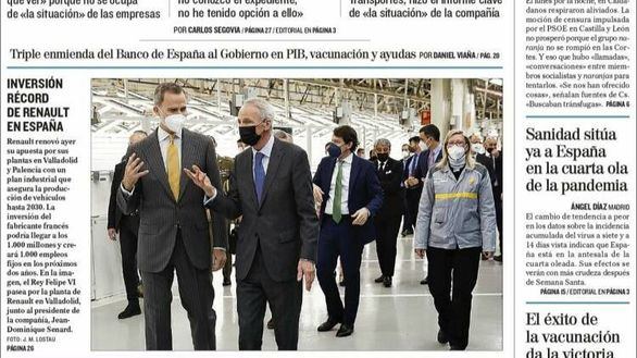 Las portadas de este miércoles