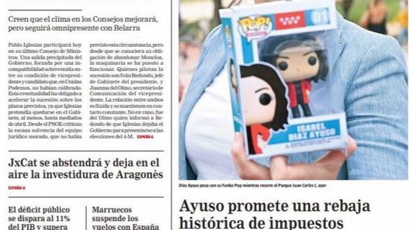 Las portadas de este martes, 30 de marzo