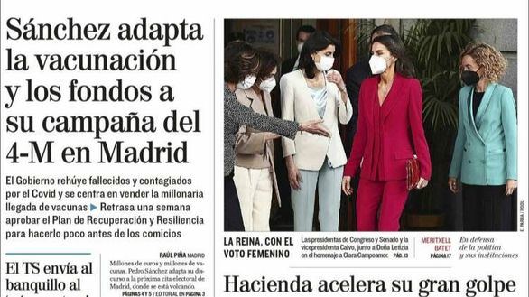 Las portadas de los periódicos de este martes 13 de abril