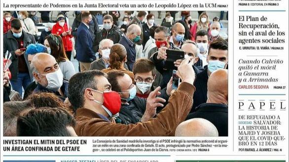 Las portadas de los periódicos de este lunes 26 de abril
