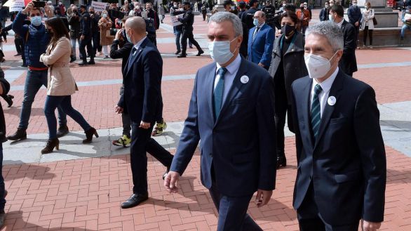 Marlaska e Iceta, abucheados en Valladolid y Bilbao