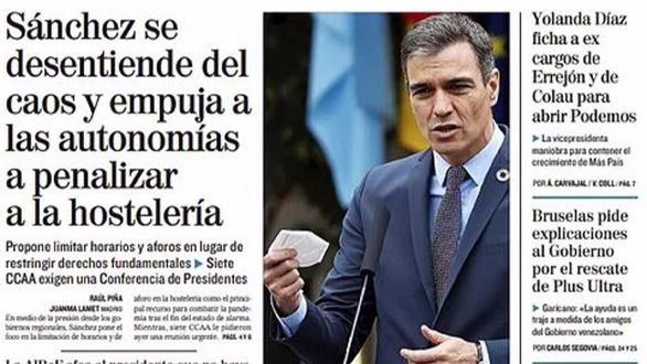 Las portadas de este miércoles