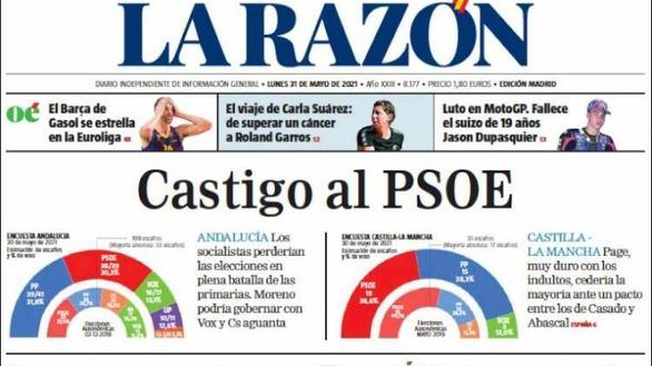 Las portadas de este lunes