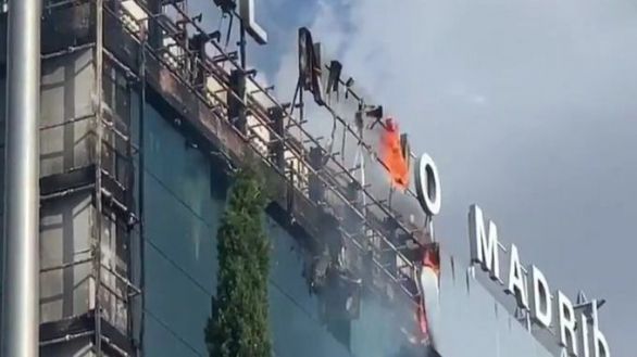 Gran incendio en el hotel Nuevo Madrid