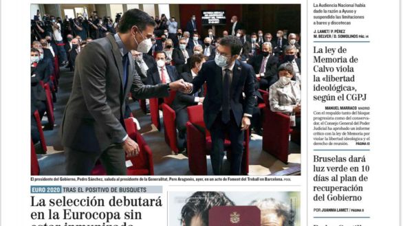 Las portadas de los periódicos de este martes, 8 de junio