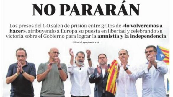 Las portadas de este jueves 24 de junio