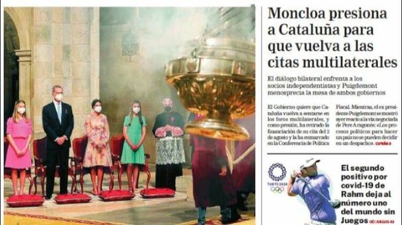 Las portadas de este lunes, 26 de julio