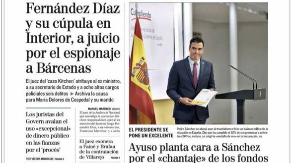 Las portadas de los periódicos de este viernes 30 de julio