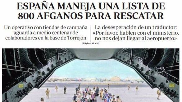 Las portadas de los periódicos de este jueves 19 de agosto