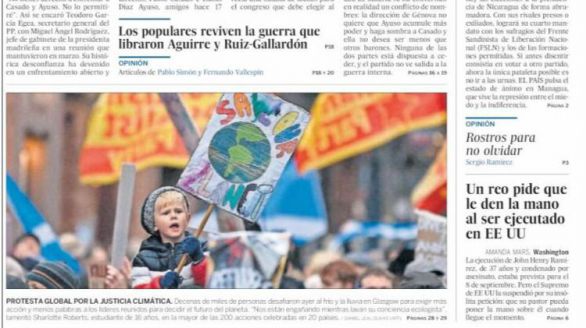 Las portadas de los periódicos de este domingo, 7 de noviembre