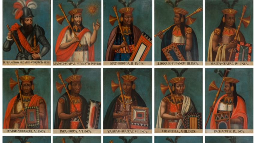 A subasta en Barcelona una genealogía de los reyes incas junto a ...