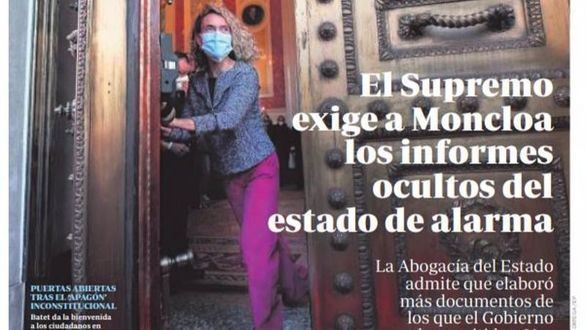 Las portadas de este sábado