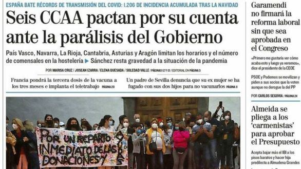Las portadas de este martes