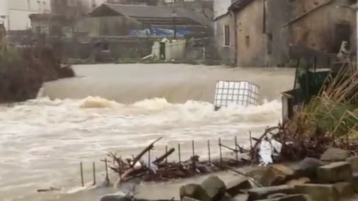 Alerta en Navarra por el aumento del caudal de los ríos por las fuertes lluvias
