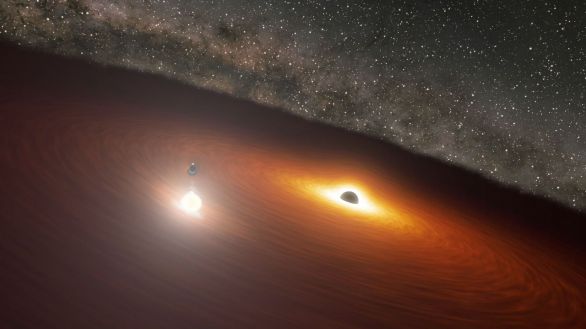 Nuevos indicios sugieren que la galaxia OJ 287 alberga un enorme agujero negro binario