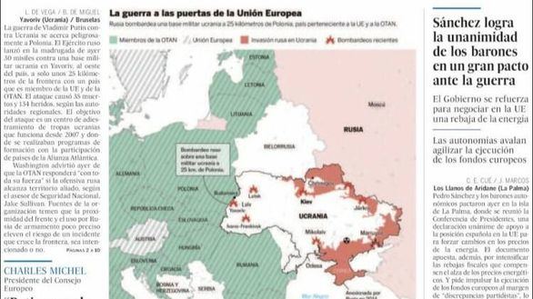 Las portadas de los periódicos de este lunes, 14 de marzo