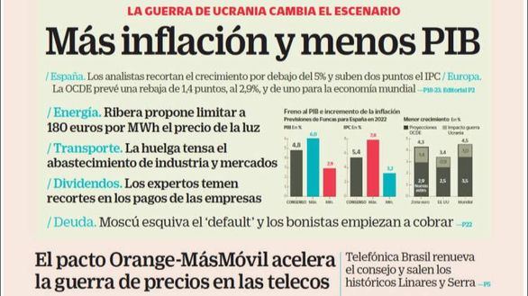 Las portadas de este viernes, 18 de marzo