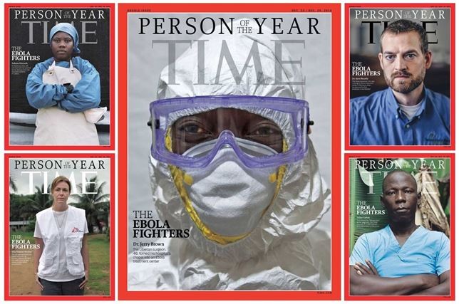 Los 'luchadores' contra el ébola, personaje del año para la revista Time