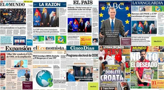 El Rey, Merkel y Hollande, contra el nacionalismo