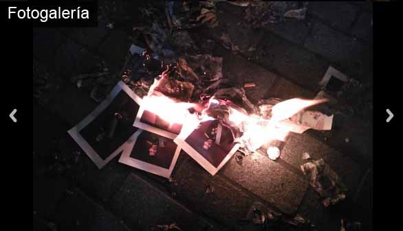 Quema de fotos del Rey y otras imágenes de la Diada