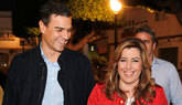 Díaz y Sánchez sonríen ante la campaña electoral