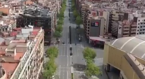 Roma, Madrid, Nueva York o Barcelona: ciudades desiertas a vista de pájaro