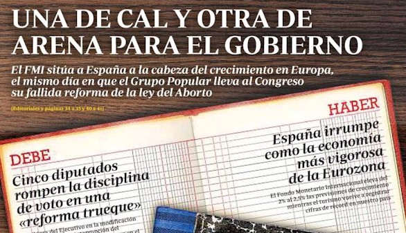 Revista de prensa: 'La Razón' y 'ABC', contra la reforma del aborto: 