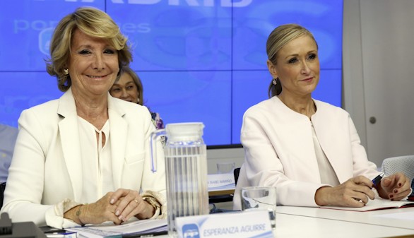 Aguirre anuncia un congreso extraordinario del PP madrileño y su renuncia a presentarse