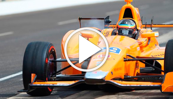Fernando Alonso aterriza en la Indy500: "Ha sido divertido y empieza lo bueno"