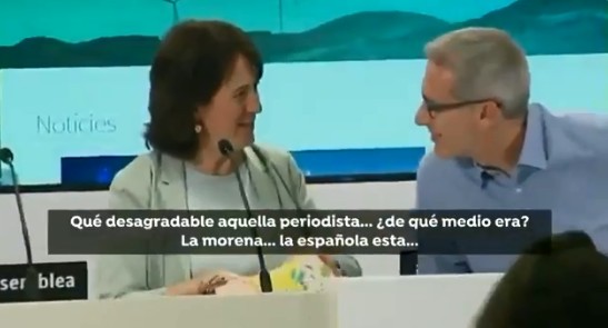 La presidenta de la ANC, a una periodista: 