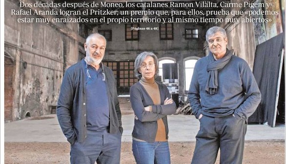 El 'Pritzker' se abre paso en portada