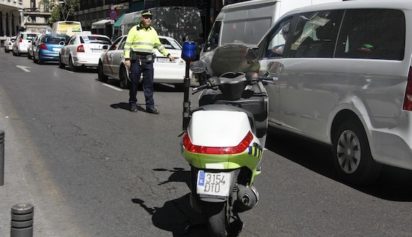 ...el día de los grandes atascos en las calles del centro de Madrid
