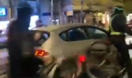 Un conductor atropella a cinco ciclistas en Madrid en una marcha en apoyo a Palestina