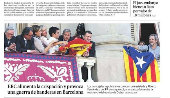 La 'guerra de banderas', puro Berlanga